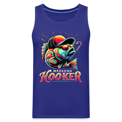 Weekend Hooker Fishing Men’s Premium Tank Top - royal blue