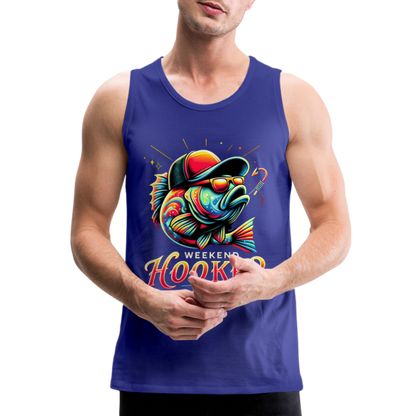 Weekend Hooker Fishing Men’s Premium Tank Top - royal blue