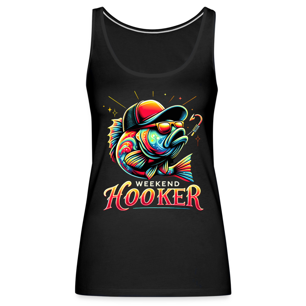 Weekend Hooker Fishing Women’s Premium Tank Top - black