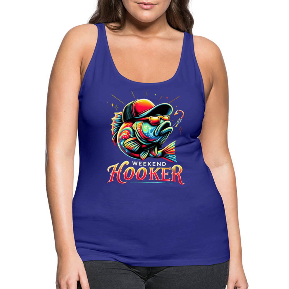 Weekend Hooker Fishing Women’s Premium Tank Top - royal blue