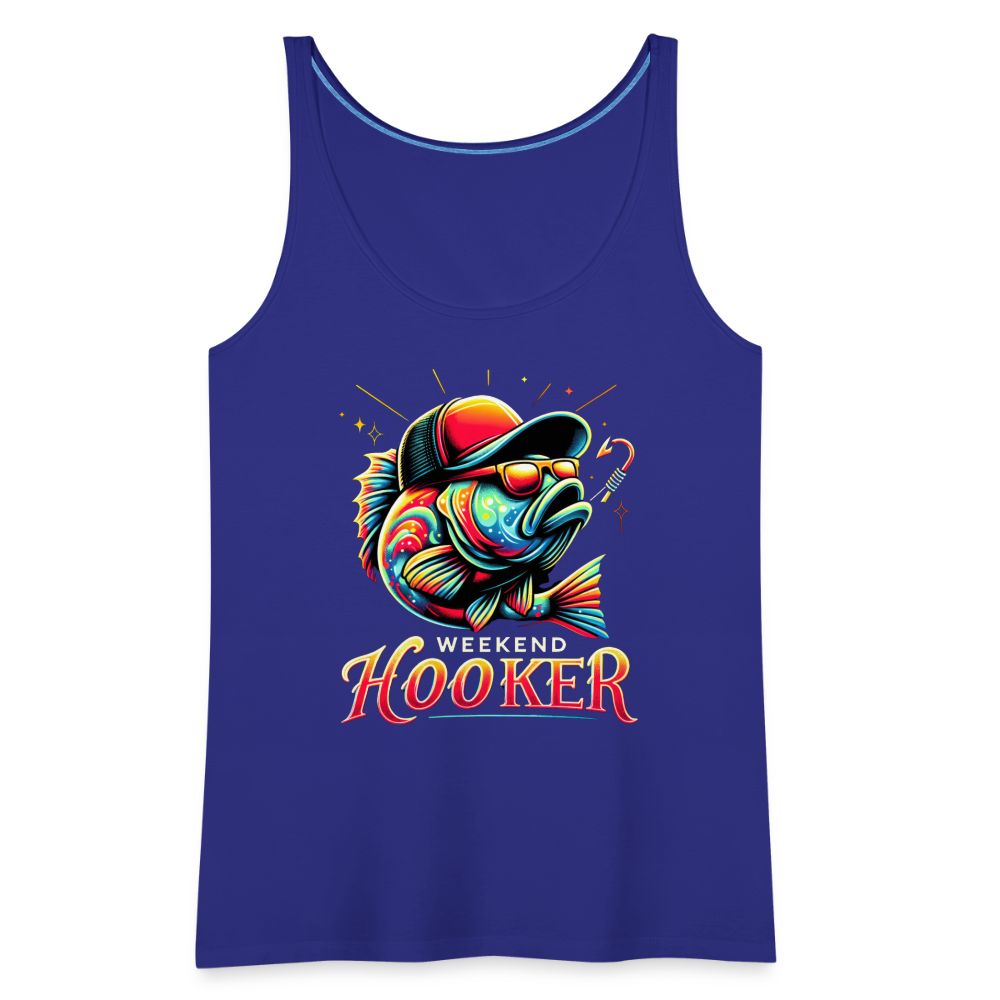Weekend Hooker Fishing Women’s Premium Tank Top - royal blue