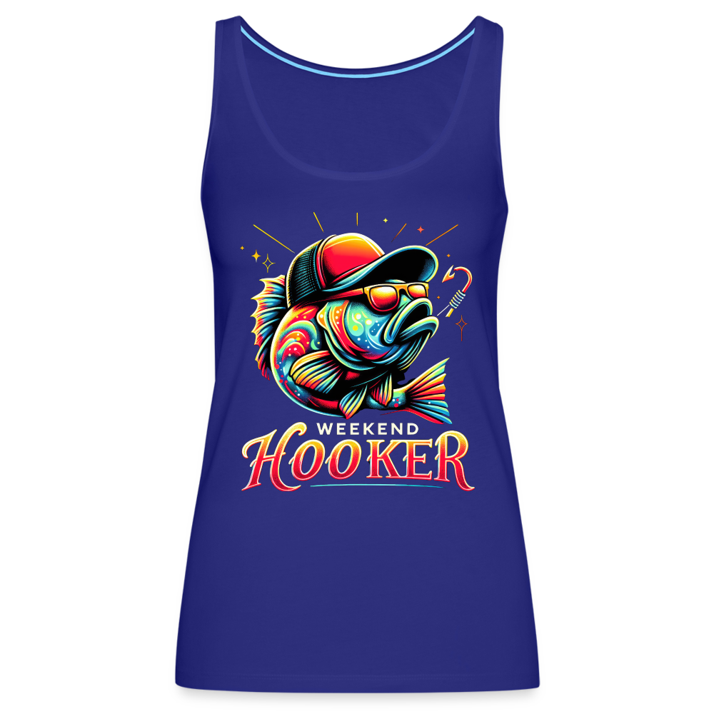 Weekend Hooker Fishing Women’s Premium Tank Top - royal blue