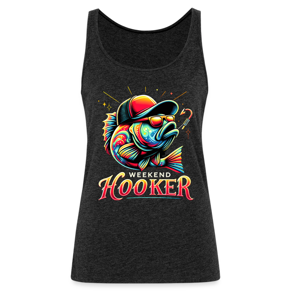 Weekend Hooker Fishing Women’s Premium Tank Top - charcoal grey