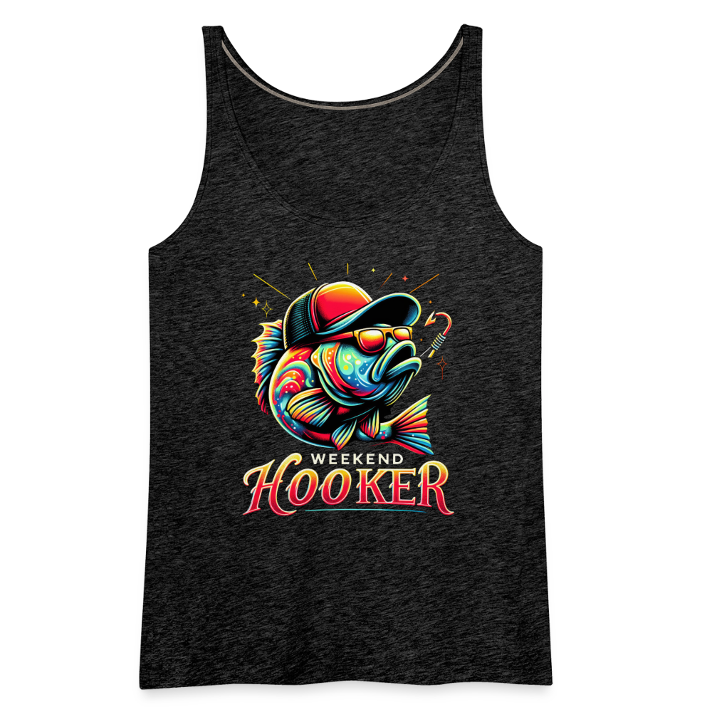 Weekend Hooker Fishing Women’s Premium Tank Top - charcoal grey