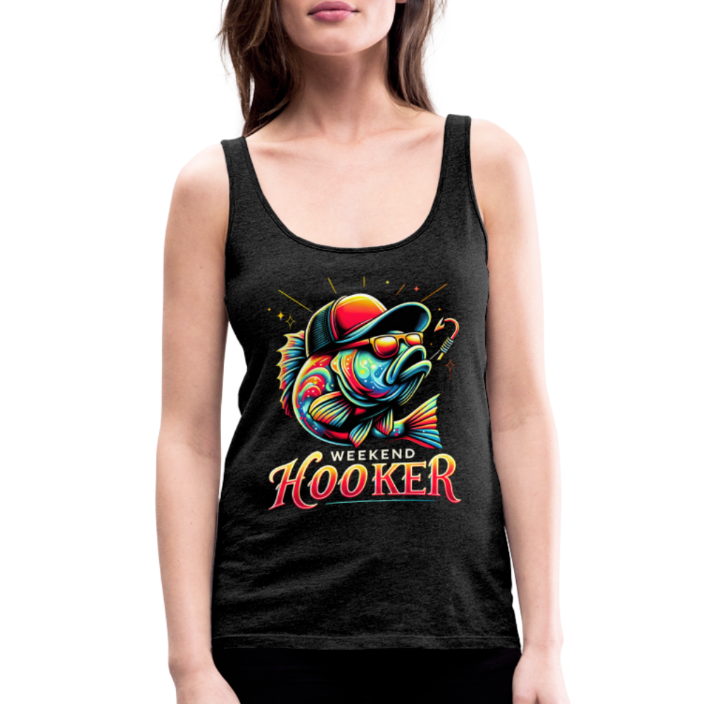 Weekend Hooker Fishing Women’s Premium Tank Top - charcoal grey