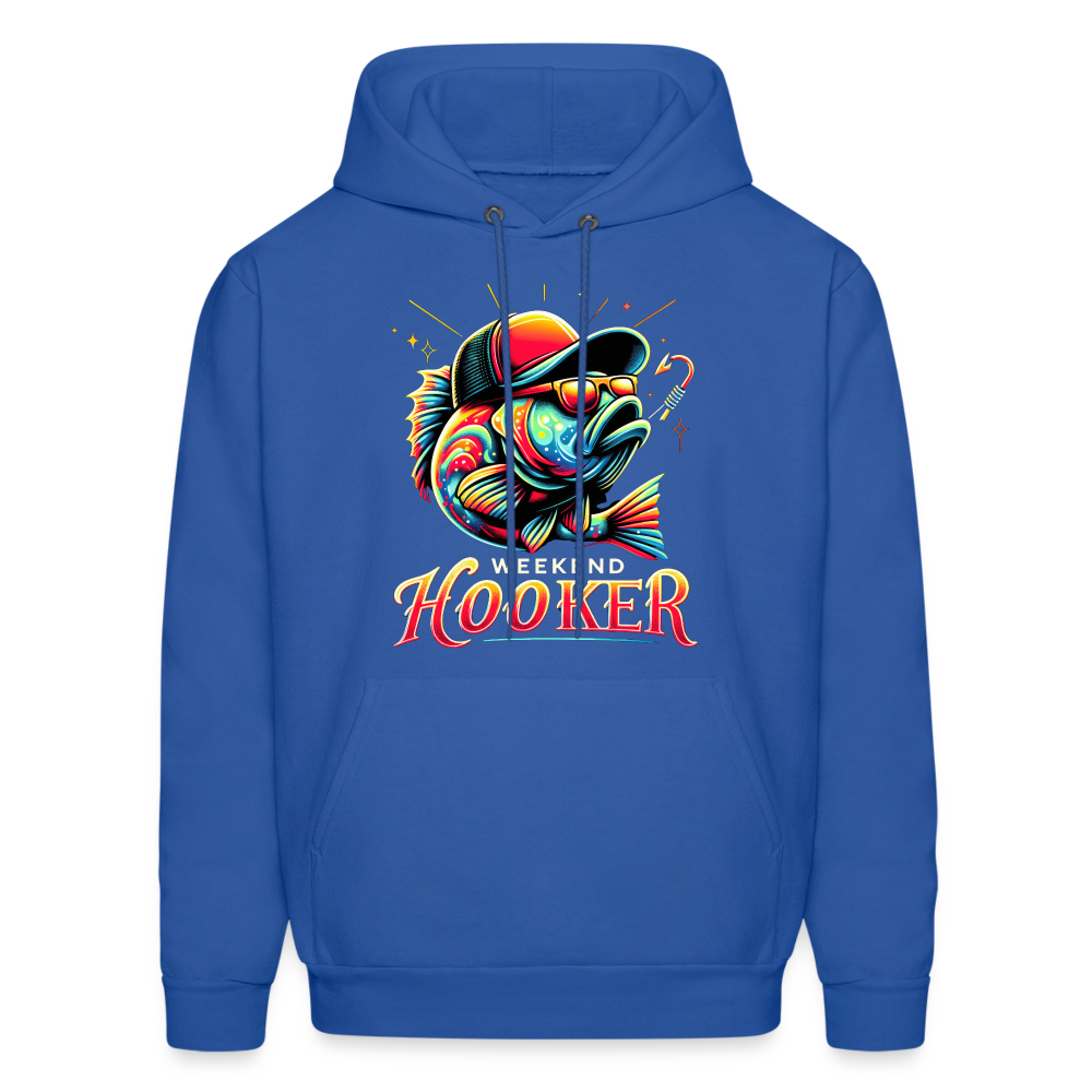 Weekend Hooker Fishing Hoodie - royal blue