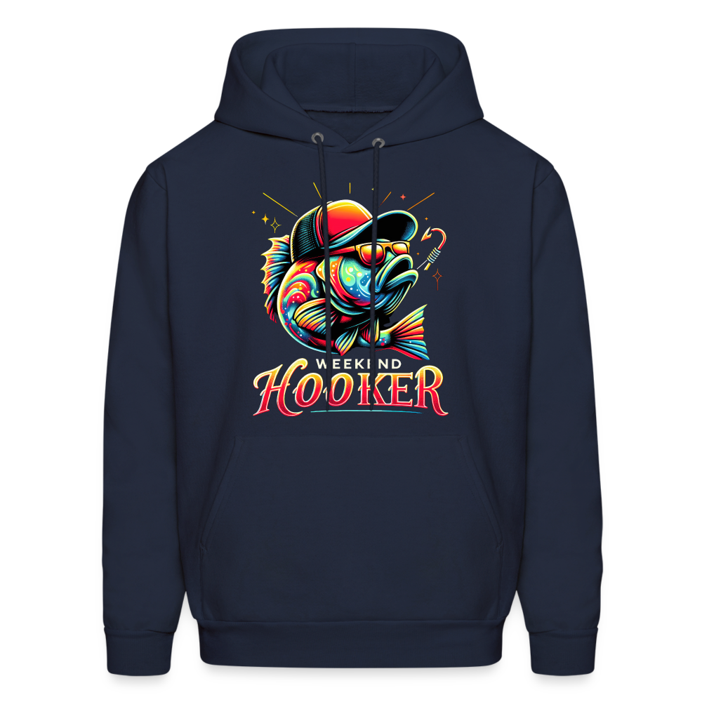 Weekend Hooker Fishing Hoodie - navy