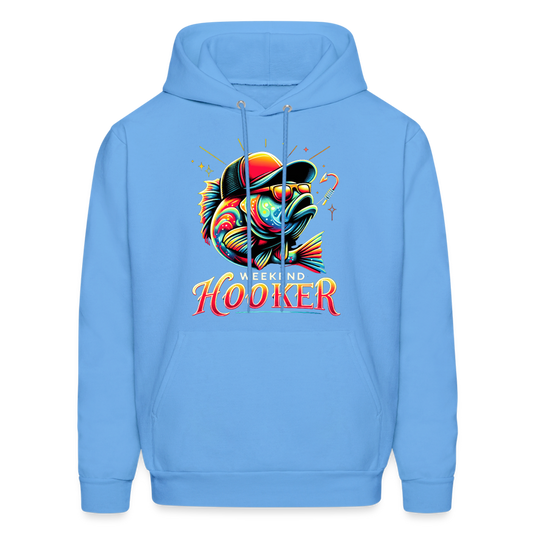 Weekend Hooker Fishing Hoodie - carolina blue