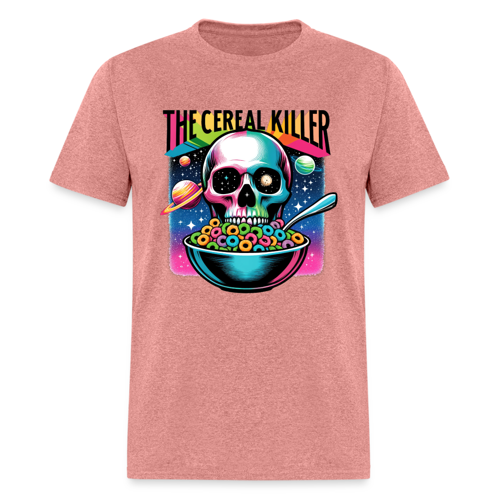 The Cereal Killer T-Shirt (Skeleton Skull) - heather mauve