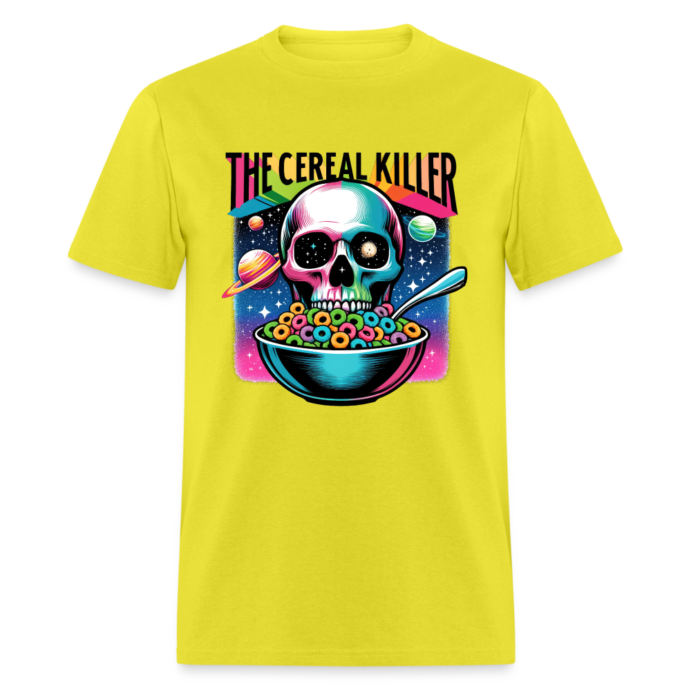 The Cereal Killer T-Shirt (Skeleton Skull) - yellow
