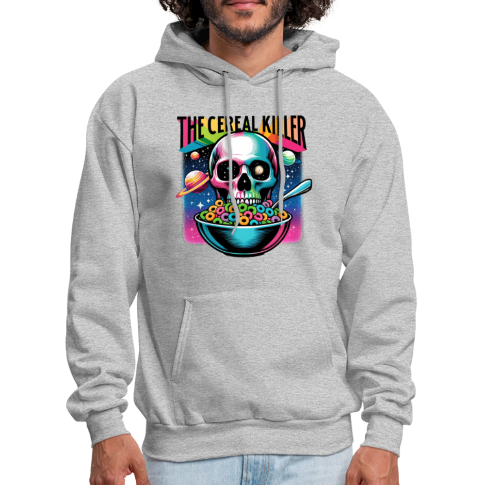 The Cereal Killer Hoodie (Skeleton Skull) - heather gray