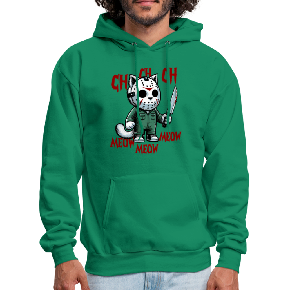 Vintage Movie Halloween Cat Hoodie - kelly green