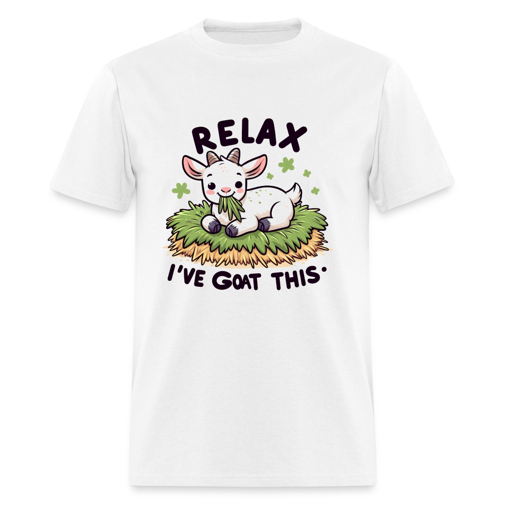 Relax I've Got This T-Shirt (Cute Goat) - white