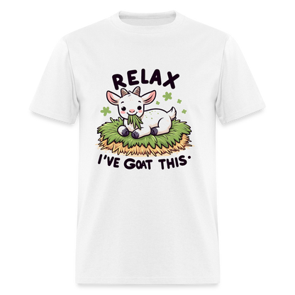 Relax I've Got This T-Shirt (Cute Goat) - white