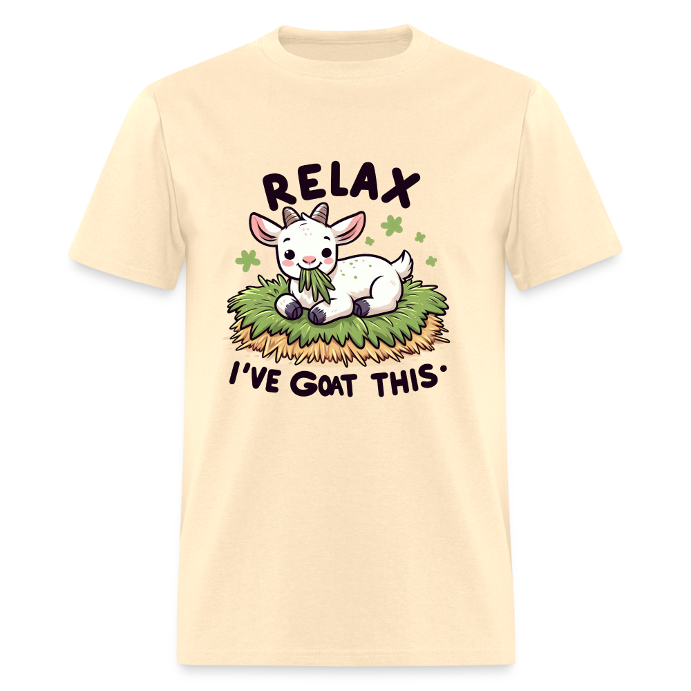 Relax I've Got This T-Shirt (Cute Goat) - natural