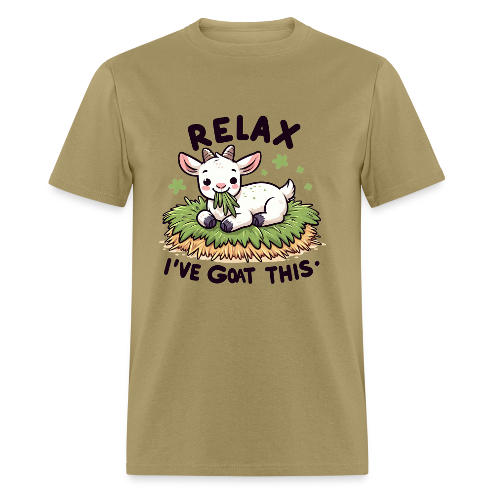 Relax I've Got This T-Shirt (Cute Goat) - khaki