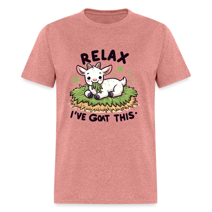 Relax I've Got This T-Shirt (Cute Goat) - heather mauve