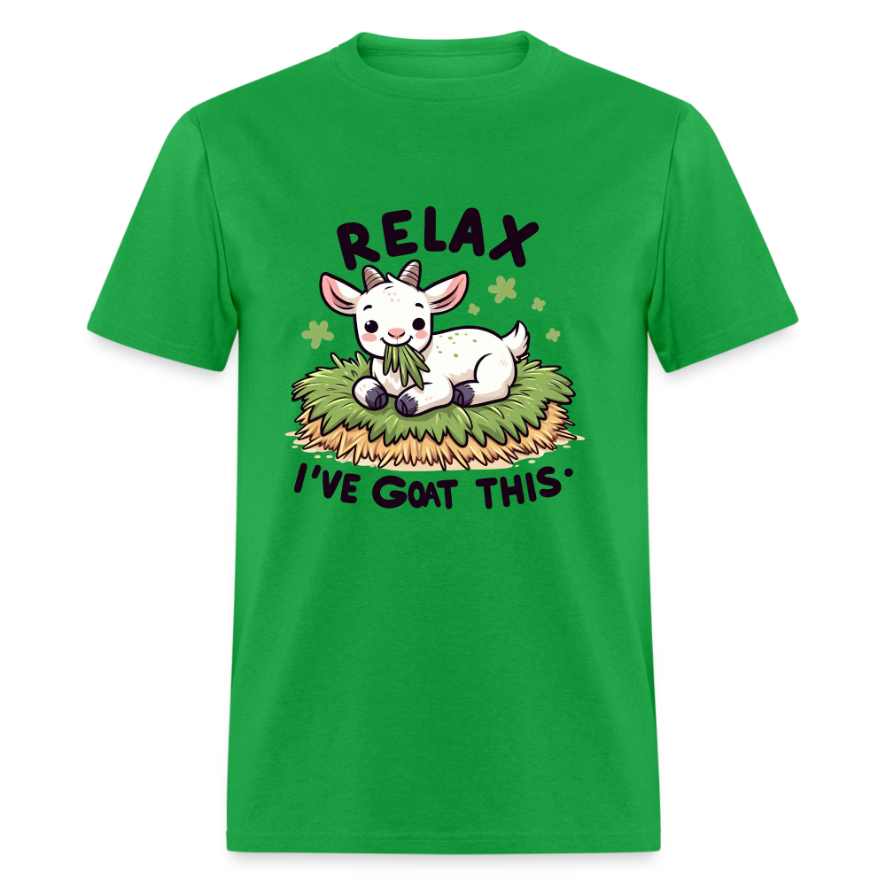 Relax I've Got This T-Shirt (Cute Goat) - bright green