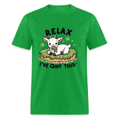 Relax I've Got This T-Shirt (Cute Goat) - bright green