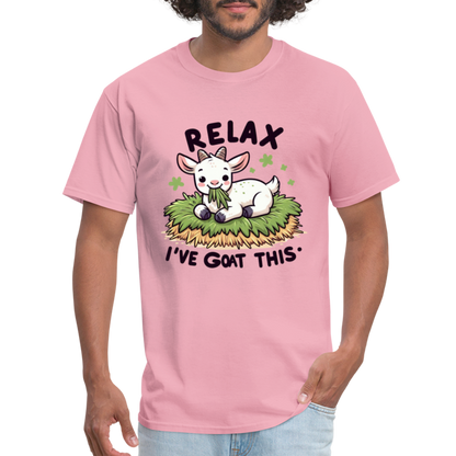 Relax I've Got This T-Shirt (Cute Goat) - pink