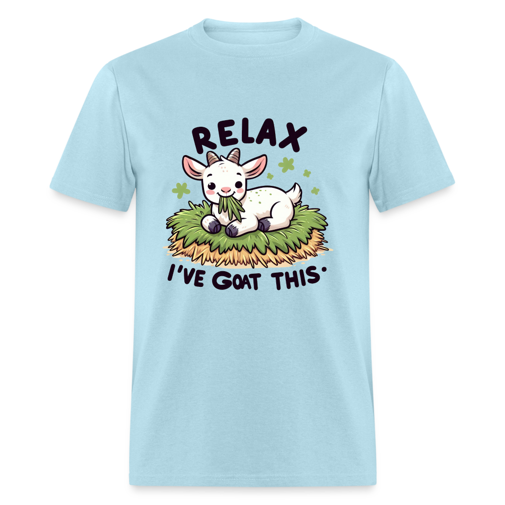 Relax I've Got This T-Shirt (Cute Goat) - powder blue