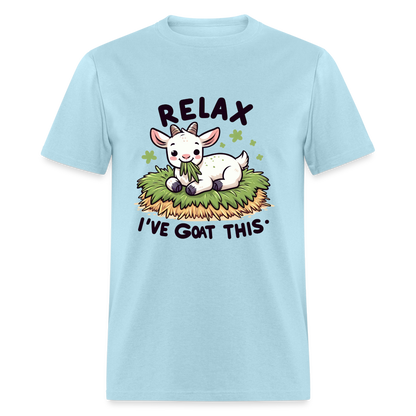 Relax I've Got This T-Shirt (Cute Goat) - powder blue