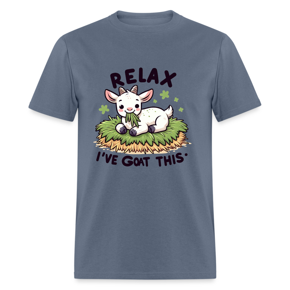 Relax I've Got This T-Shirt (Cute Goat) - denim