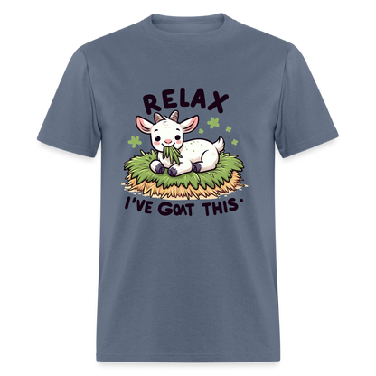 Relax I've Got This T-Shirt (Cute Goat) - denim