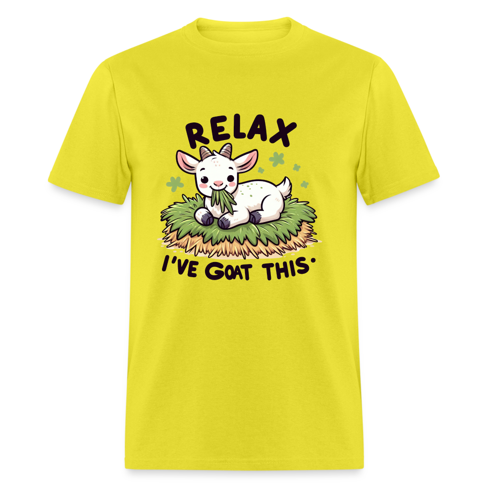 Relax I've Got This T-Shirt (Cute Goat) - yellow