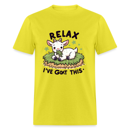 Relax I've Got This T-Shirt (Cute Goat) - yellow