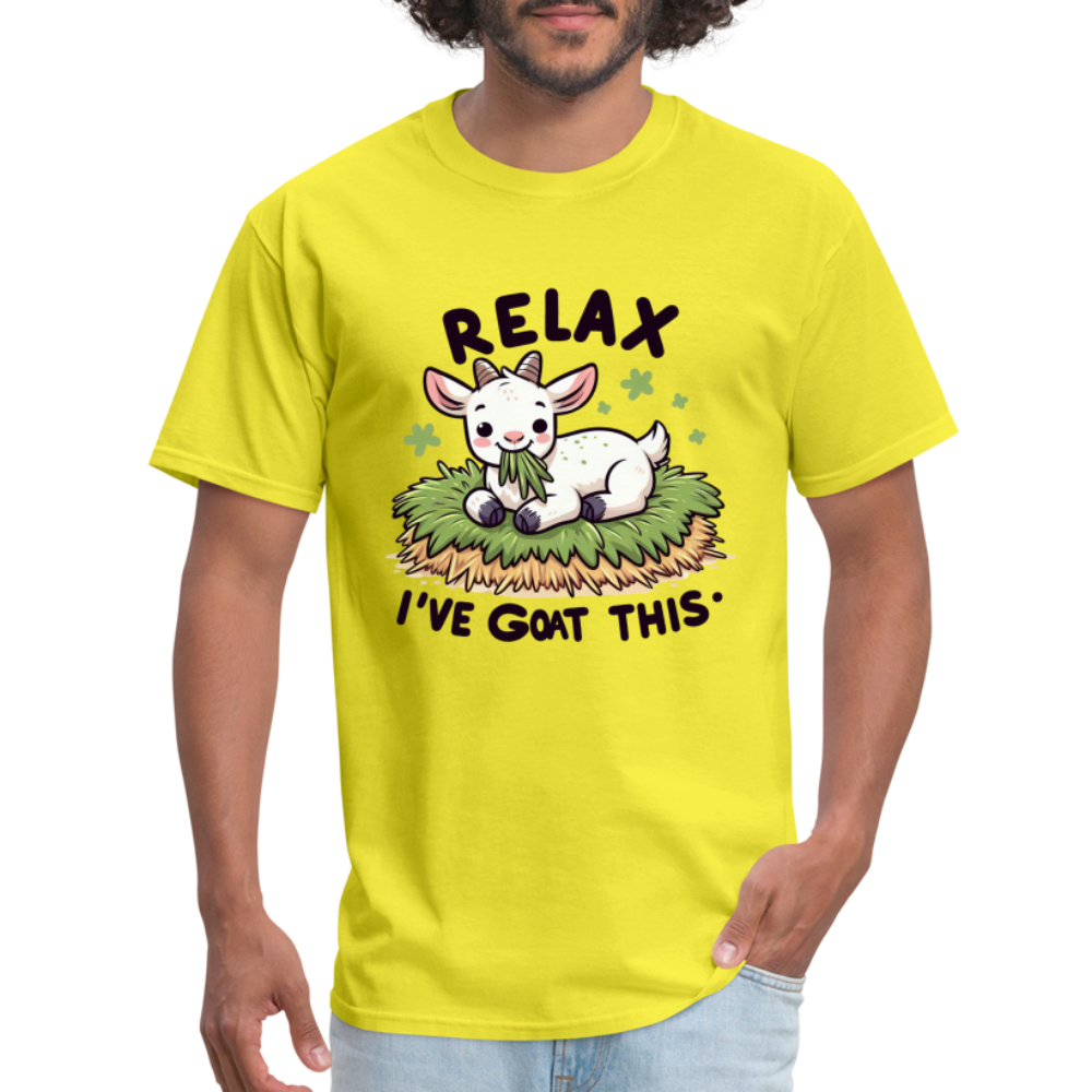 Relax I've Got This T-Shirt (Cute Goat) - yellow