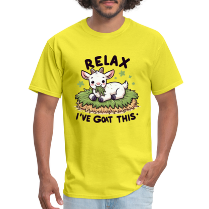 Relax I've Got This T-Shirt (Cute Goat) - yellow