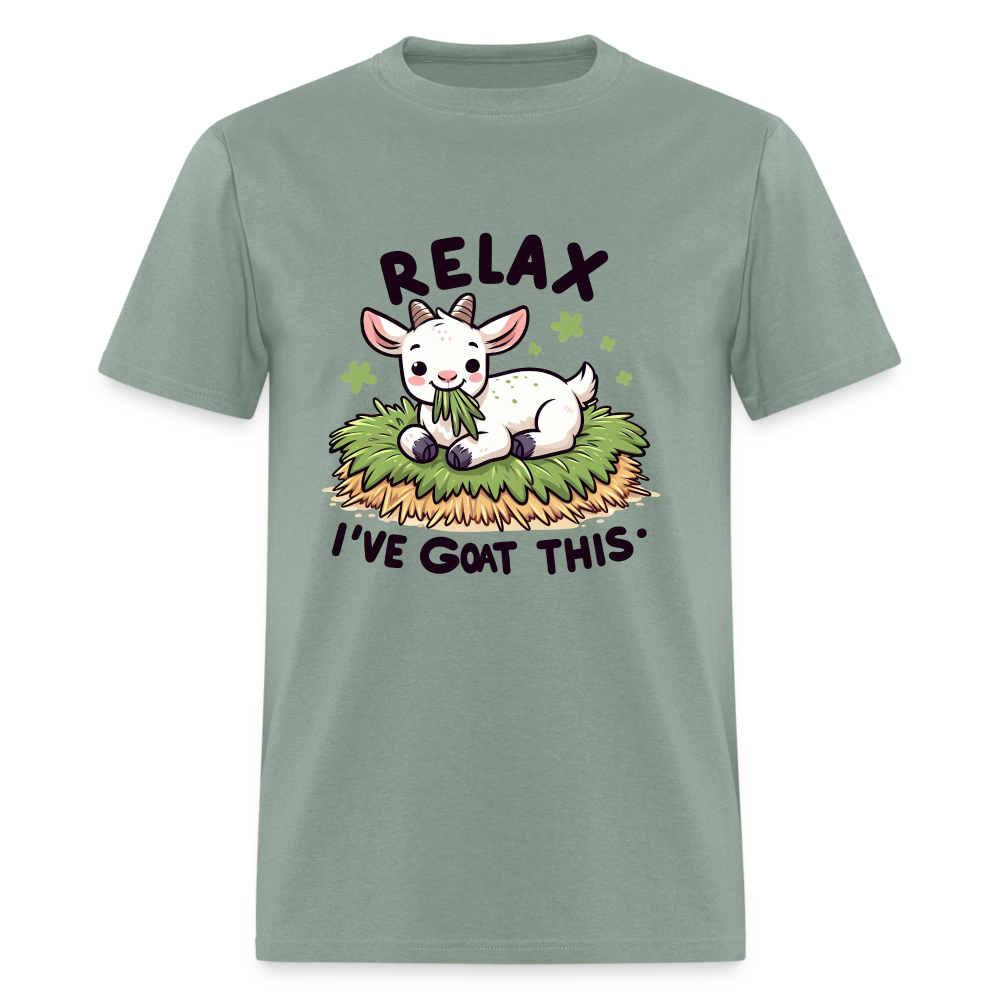 Relax I've Got This T-Shirt (Cute Goat) - sage