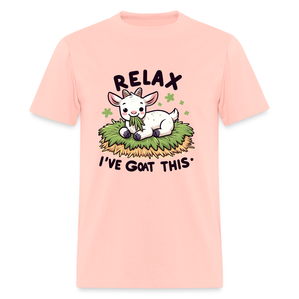 Relax I've Got This T-Shirt (Cute Goat) - blush pink 