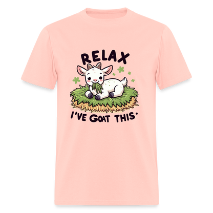 Relax I've Got This T-Shirt (Cute Goat) - blush pink 