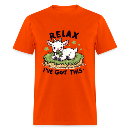 Relax I've Got This T-Shirt (Cute Goat) - orange