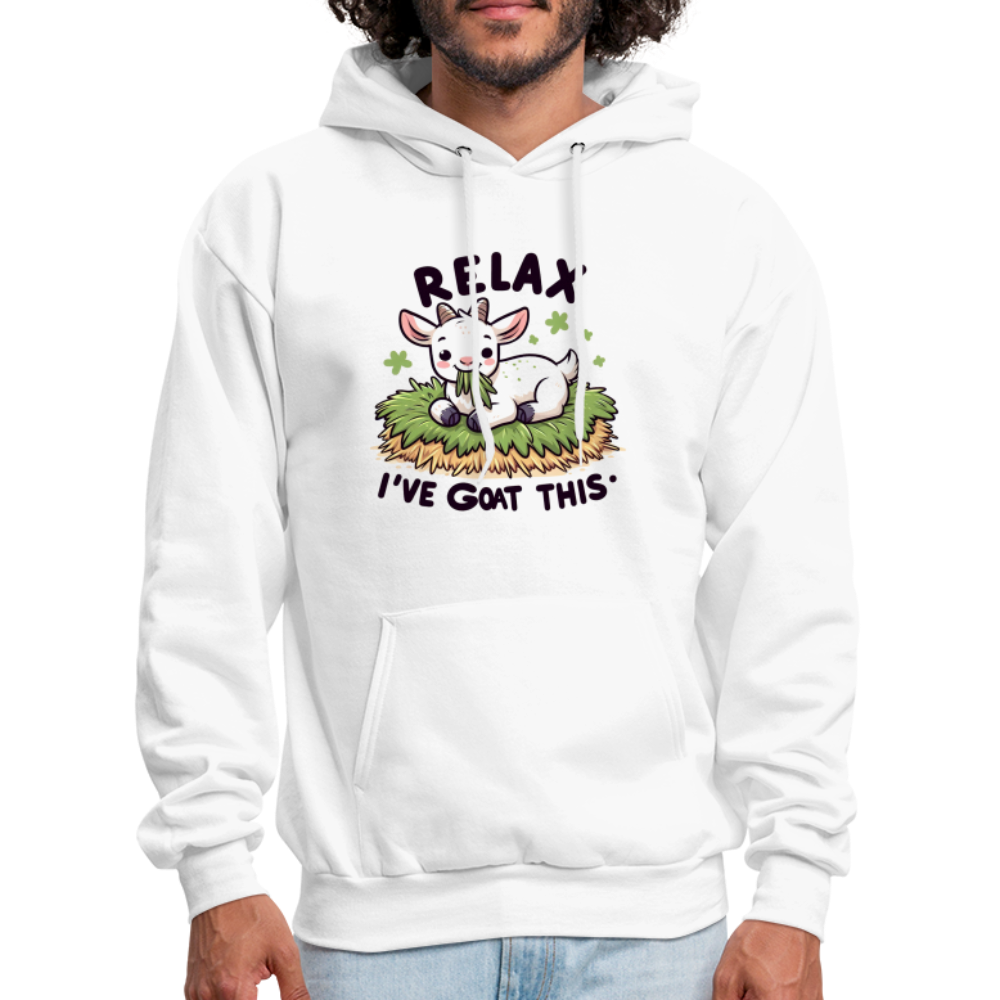 Relax I've Goat This Hoodie (Cute Goat) - white