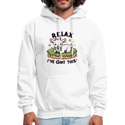 Relax I've Goat This Hoodie (Cute Goat) - white