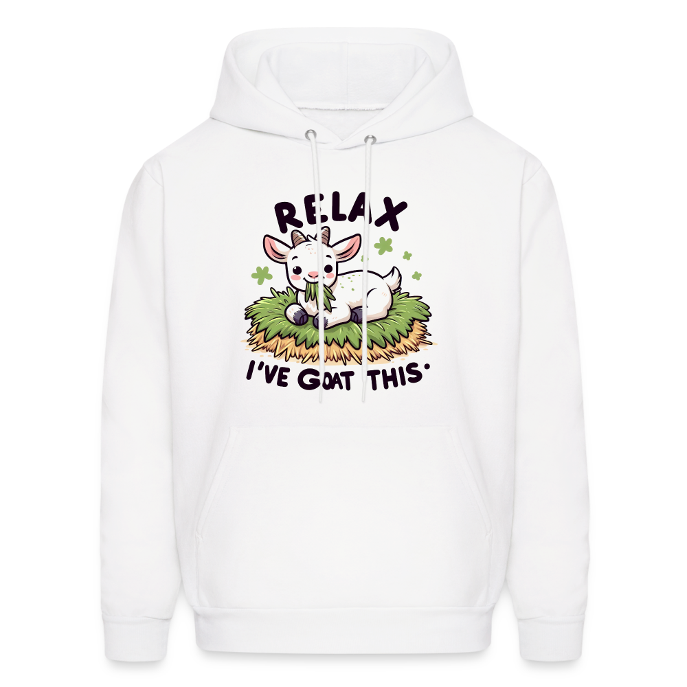 Relax I've Goat This Hoodie (Cute Goat) - white