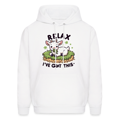 Relax I've Goat This Hoodie (Cute Goat) - white