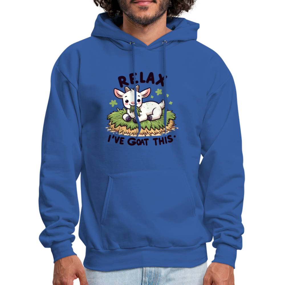 Relax I've Goat This Hoodie (Cute Goat) - royal blue