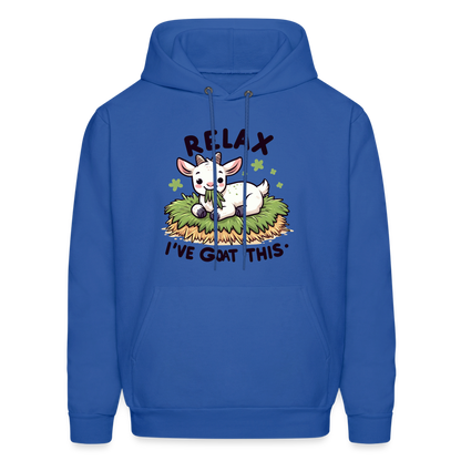 Relax I've Goat This Hoodie (Cute Goat) - royal blue