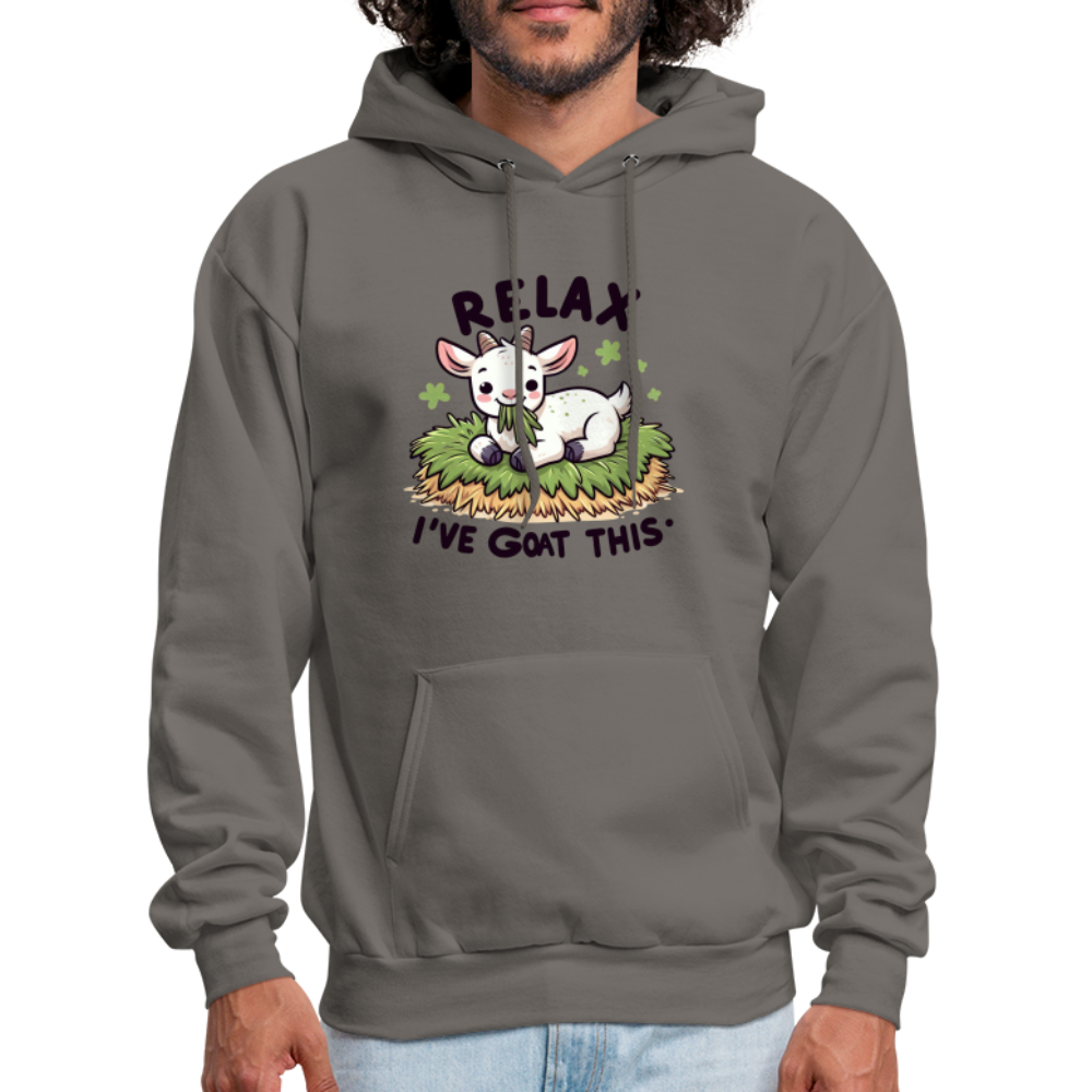 Relax I've Goat This Hoodie (Cute Goat) - asphalt gray