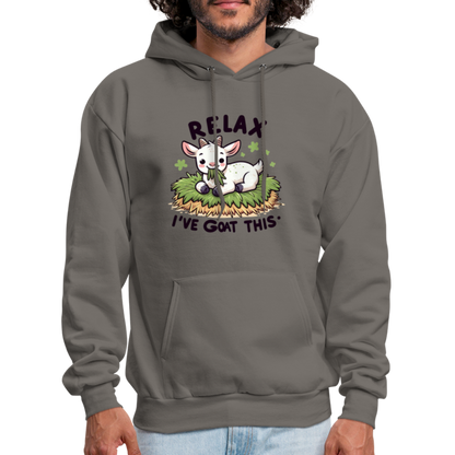 Relax I've Goat This Hoodie (Cute Goat) - asphalt gray