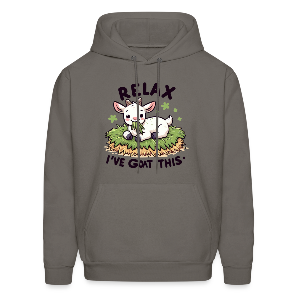 Relax I've Goat This Hoodie (Cute Goat) - asphalt gray