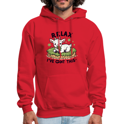 Relax I've Goat This Hoodie (Cute Goat) - red