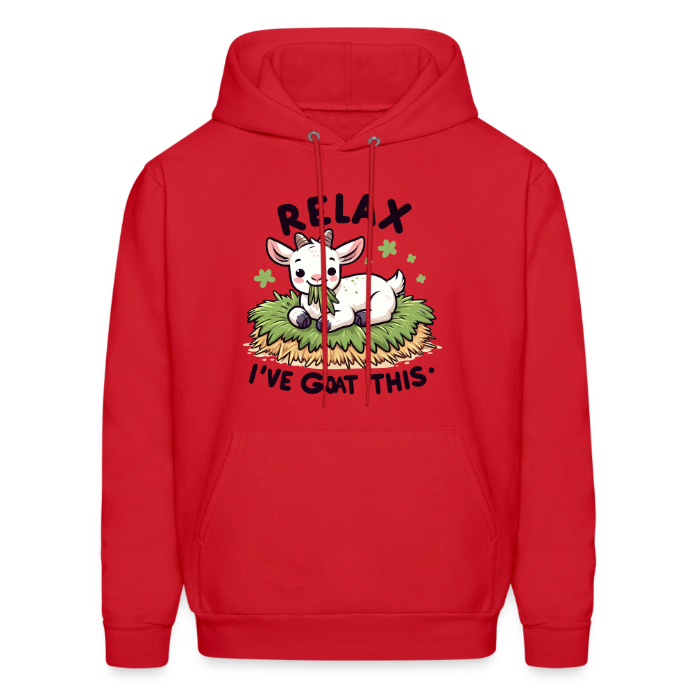 Relax I've Goat This Hoodie (Cute Goat) - red