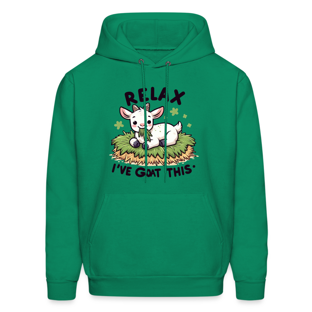 Relax I've Goat This Hoodie (Cute Goat) - kelly green