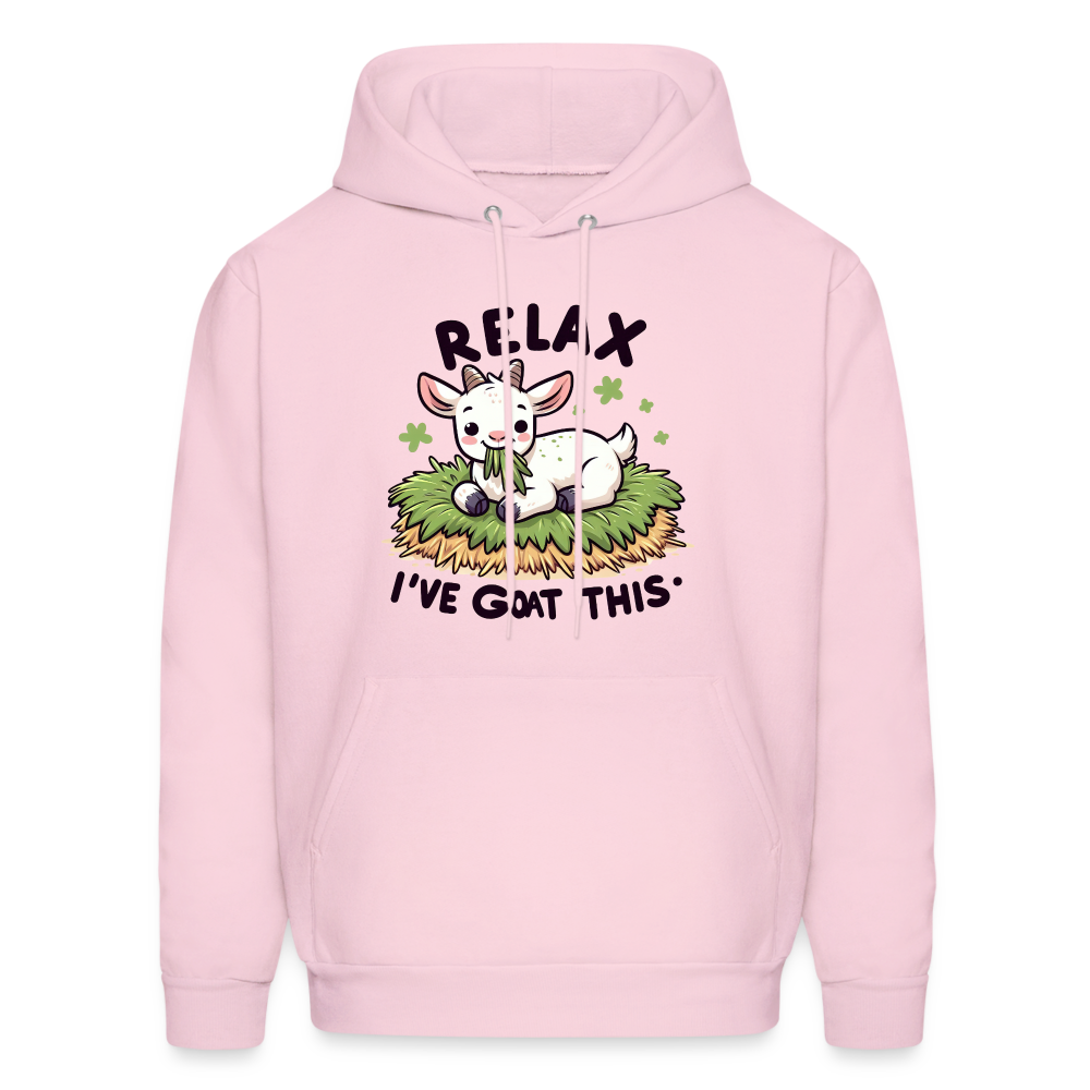 Relax I've Goat This Hoodie (Cute Goat) - pale pink