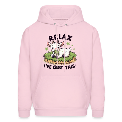 Relax I've Goat This Hoodie (Cute Goat) - pale pink